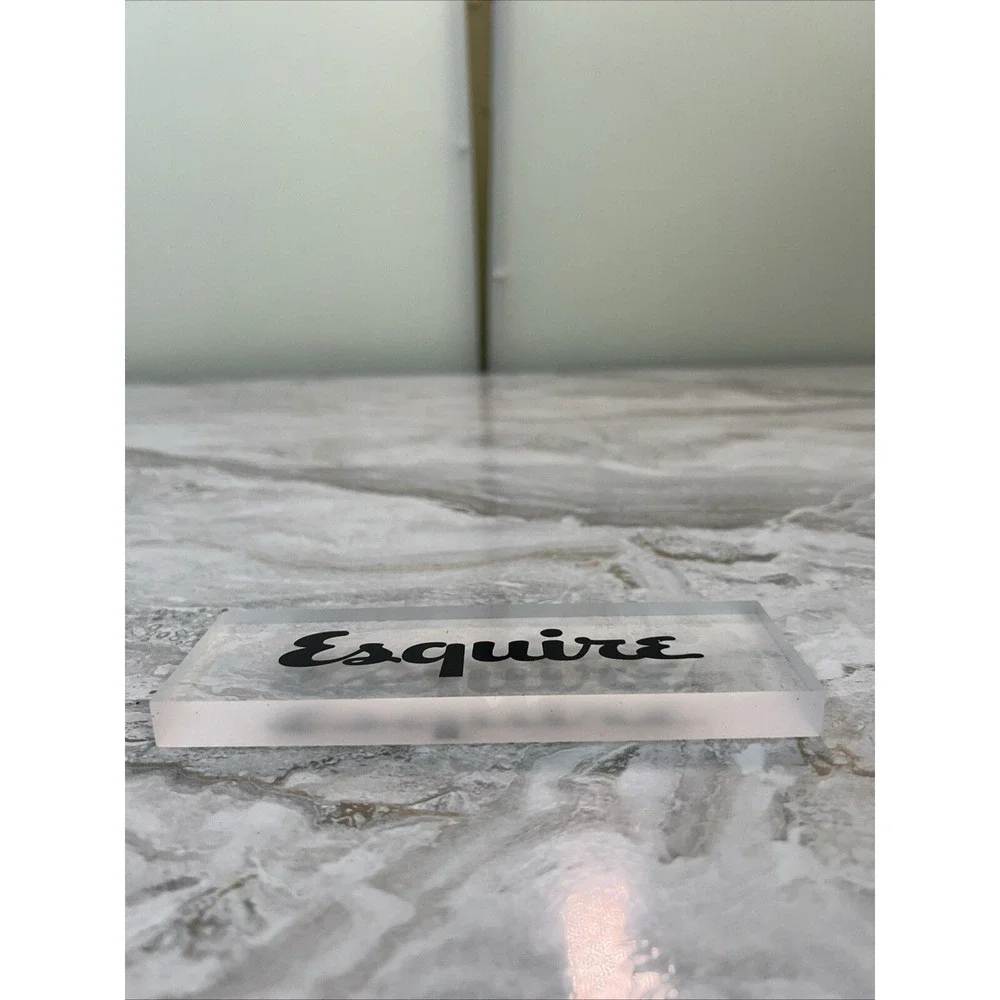 Esquire Store Display Promo Clear